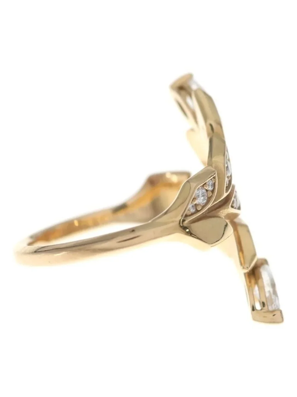 Tiffany & Co Victoria Vine Bypass Diamond Ring 18k Pink Gold